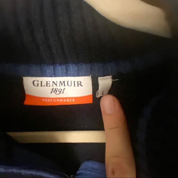 Glenmuir Sweater Quarter Zip Lambswool wool - Picture 3 of 5